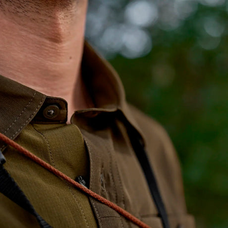 Logmar letvægts L/S-skjorte // Dark Olive / Willow Green-3-XtraGrej