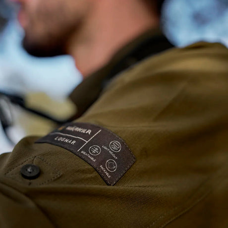 Logmar letvægts L/S-skjorte // Dark Olive / Willow Green-4-XtraGrej