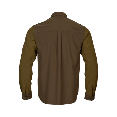 Logmar letvægts L/S-skjorte // Dark Olive / Willow Green-7-XtraGrej
