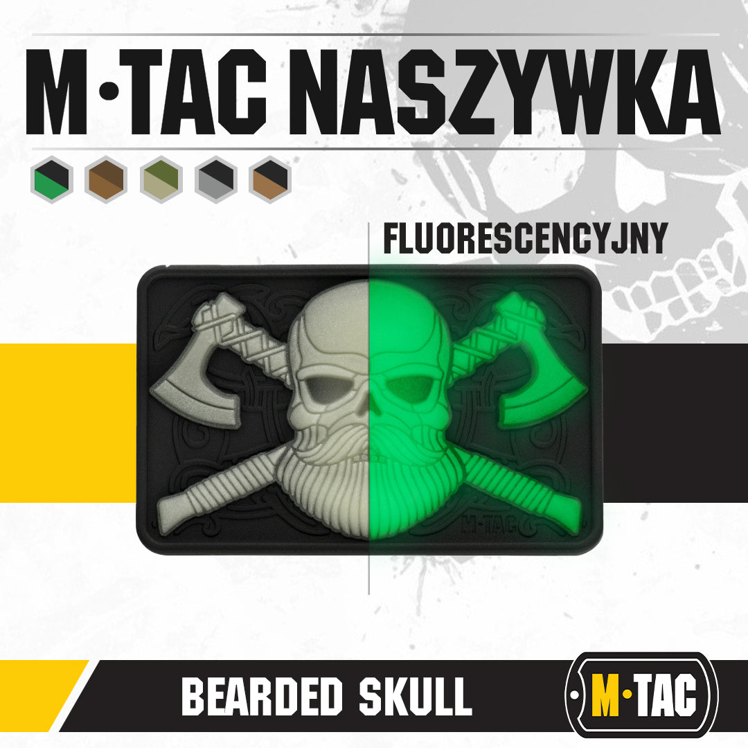 M-tac skäggig dödskalle 3d pvc