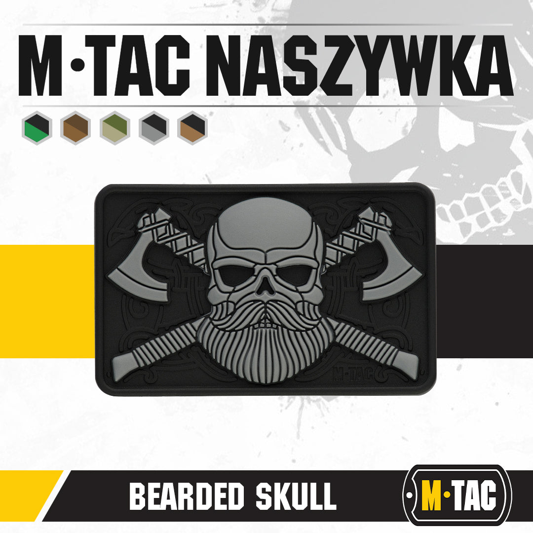 M-tac skäggig dödskalle 3d pvc