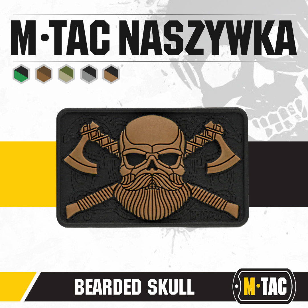 M-tac skäggig dödskalle 3d pvc