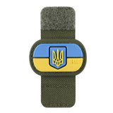 M-Tac MOLLE-patch ukrainsk flagga med vapensköld PVC