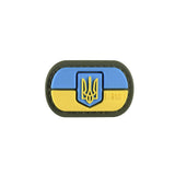 M-Tac MOLLE-patch ukrainsk flagga med vapensköld PVC