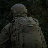 M-Tac MOLLE-patch ukrainsk flagga med vapensköld PVC