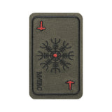 M-Tac patch karta Hjälm av skräck (brodyr)