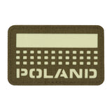 M-Tac patch Poland (med flagga) 50x80 Laser Cut
