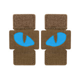 M-Tac patch Tiger Eyes Laser Cut (par) Ranger Green/Blue/GID