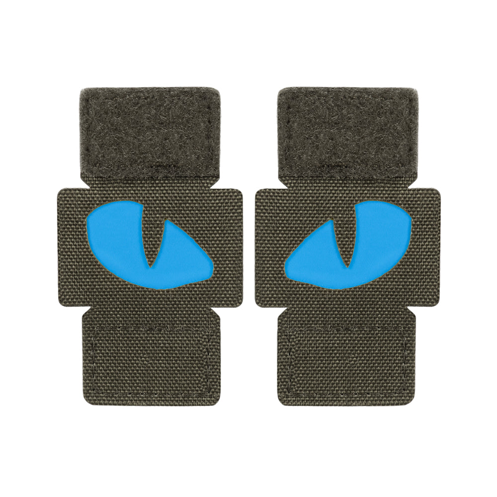 M-Tac patch Tiger Eyes Laser Cut (par) Ranger Green/Blue/GID
