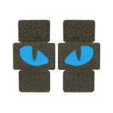 M-Tac patch Tiger Eyes Laser Cut (par) Ranger Green/Blue/GID