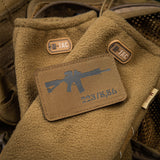 M-Tac patch AR-15 223/5","56 laserskuren