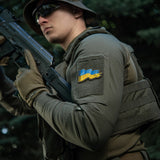 M-Tac Patch Ukrainas stridsflagga (broderi)