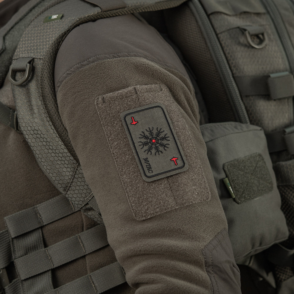 M-Tac patch karta Hjälm av skräck (brodyr)