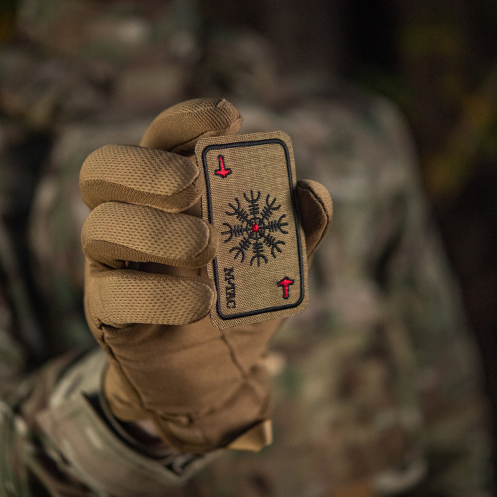 M-Tac patch karta Hjälm av skräck (brodyr)