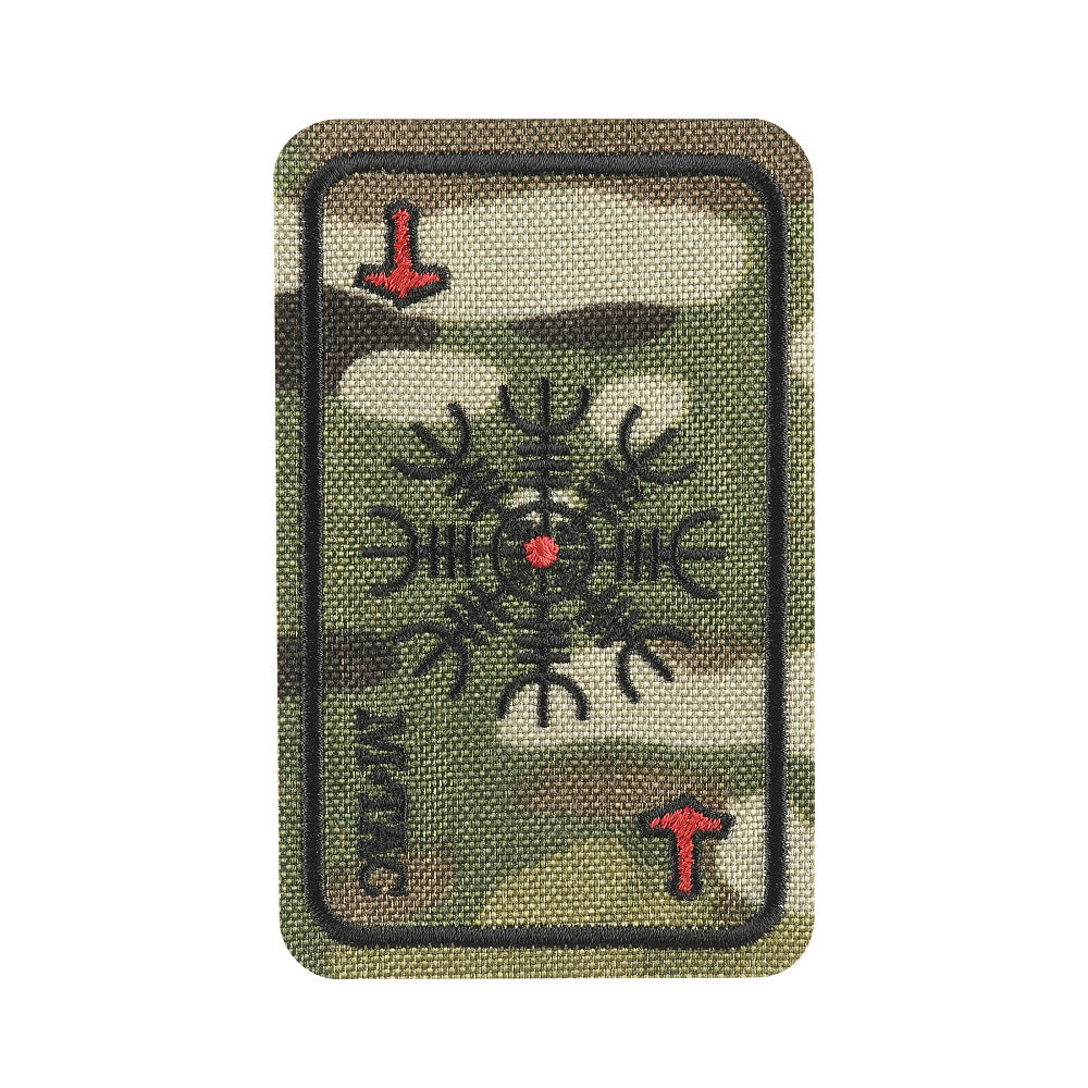 M-Tac patch karta Hjälm av skräck (brodyr)