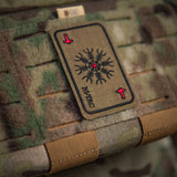 M-Tac patch karta Hjälm av skräck (brodyr)