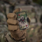 M-Tac patch karta Hjälm av skräck (brodyr)