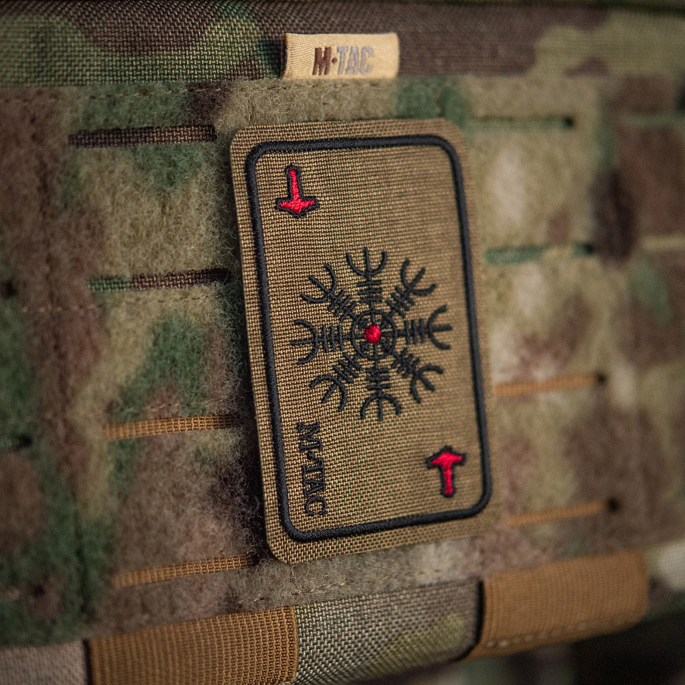 M-Tac patch karta Hjälm av skräck (brodyr)