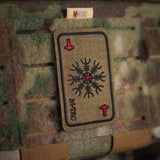M-Tac patch karta Hjälm av skräck (brodyr)