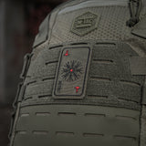M-Tac patch karta Hjälm av skräck (brodyr)