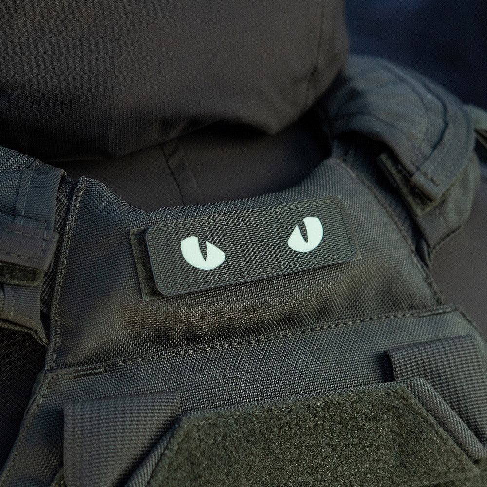 M-Tac patch Cat Eyes Laser Cut Ranger Green/gid