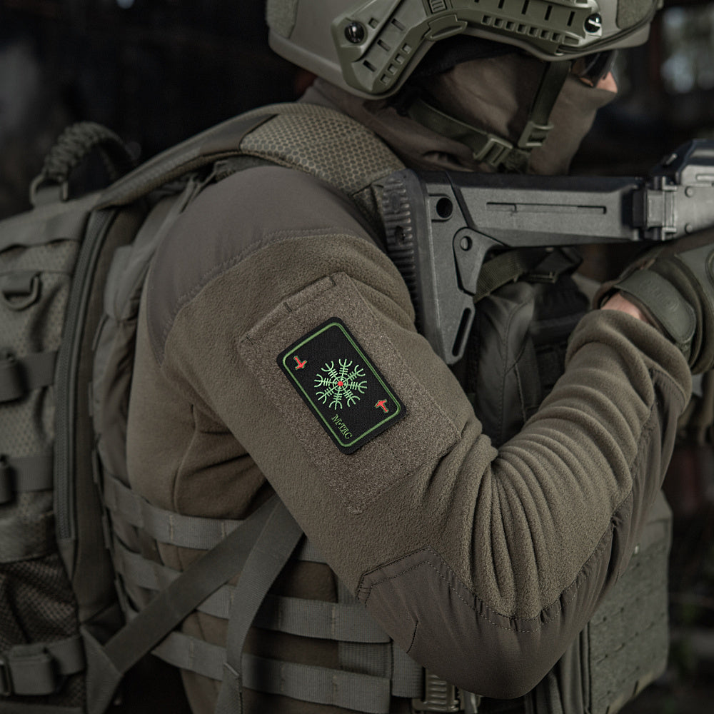 M-Tac patchkarta Hjälm av skräck (brodyr)