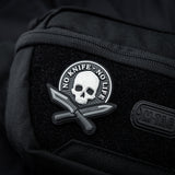 M-Tac patch No Knife - No Life 3D PVC svart och vit