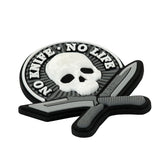 M-Tac patch No Knife - No Life 3D PVC svart och vit