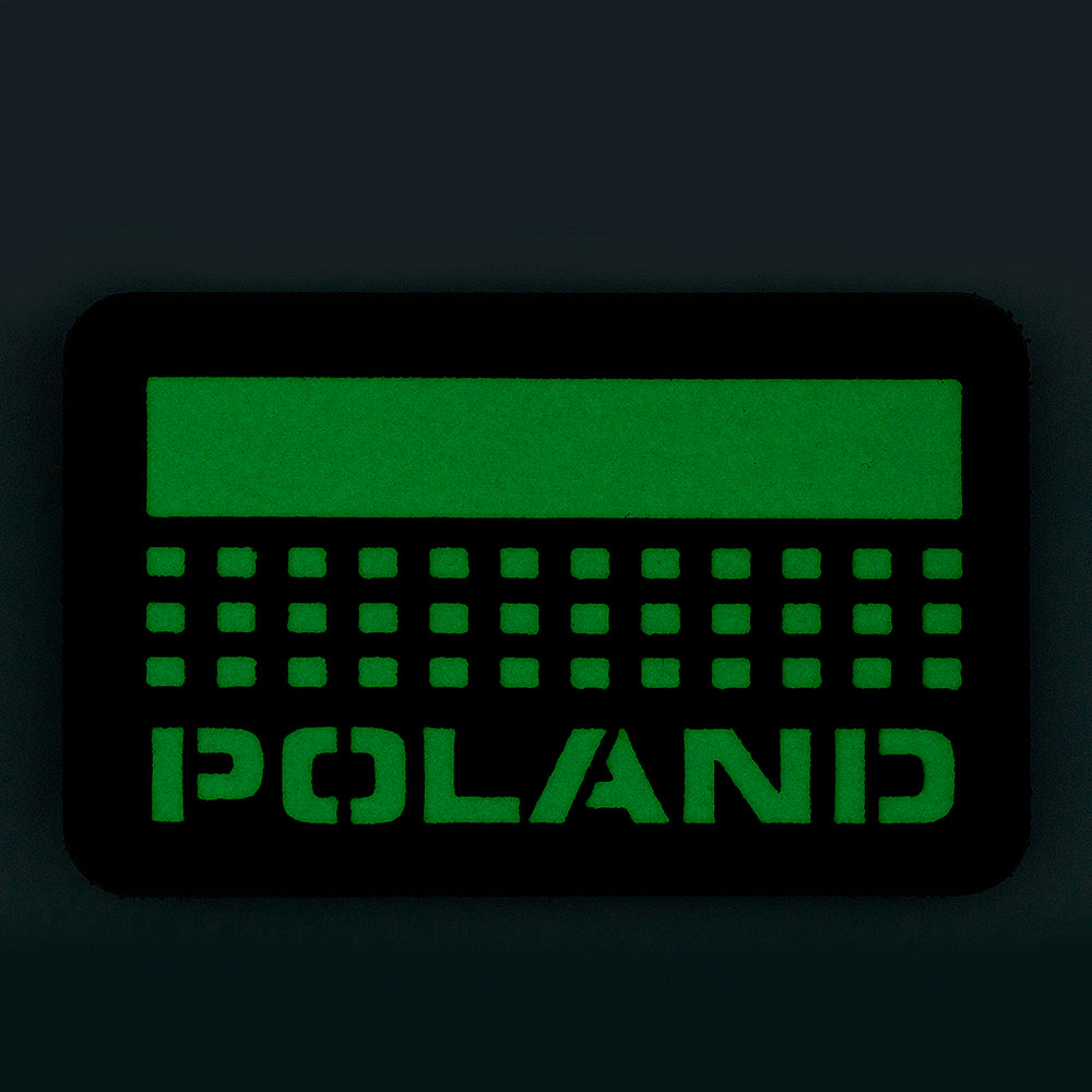 M-Tac patch Poland (med flagga) 50x80 Laser Cut