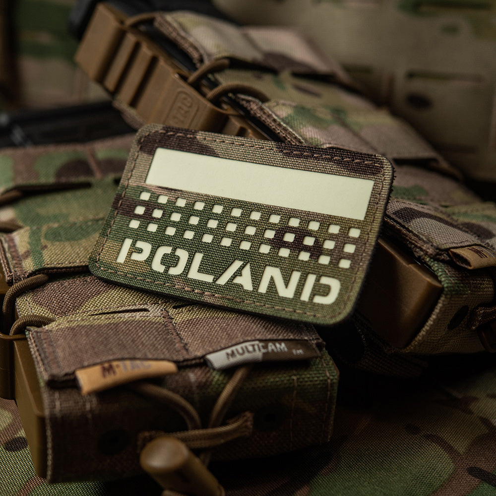 M-Tac patch Poland (med flagga) 50x80 Laser Cut