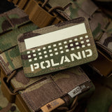 M-Tac patch Poland (med flagga) 50x80 Laser Cut