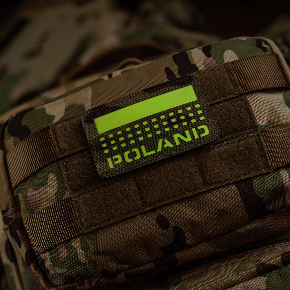 M-Tac patch Poland (med flagga) 50x80 Laser Cut