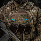 M-Tac patch Tiger Eyes Laser Cut (par) Ranger Green/Blue/GID