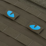M-Tac patch Tiger Eyes Laser Cut (par) Ranger Green/Blue/GID