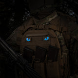M-Tac patch Tiger Eyes Laser Cut (par) Ranger Green/Blue/GID