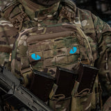 M-Tac patch Tiger Eyes Laser Cut (par) Ranger Green/Blue/GID