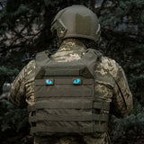 M-Tac patch Tiger Eyes Laser Cut (par) Ranger Green/Blue/GID
