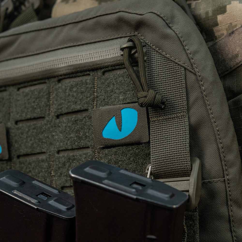 M-Tac patch Tiger Eyes Laser Cut (par) Ranger Green/Blue/GID