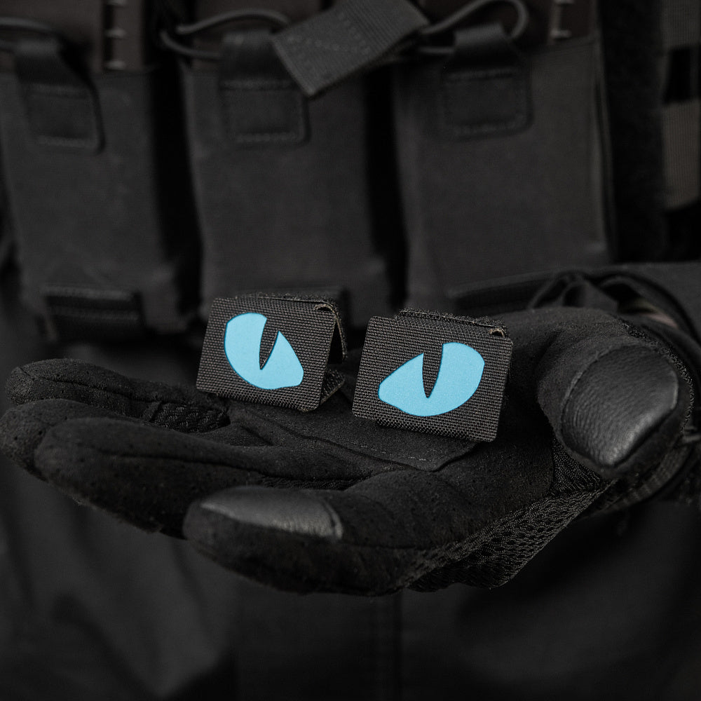 M-Tac patch Tiger Eyes Laser Cut (par) Ranger Green/Blue/GID