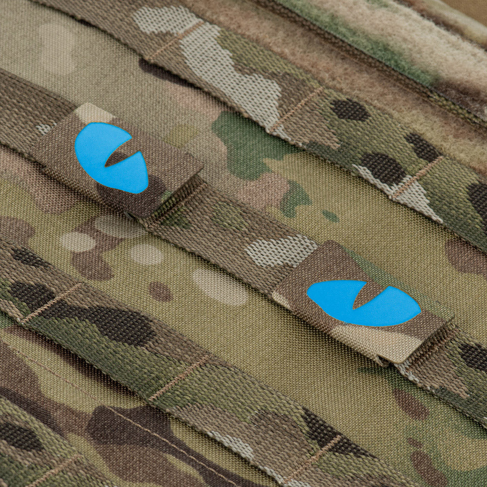 M-Tac patch Tiger Eyes Laser Cut (par) Ranger Green/Blue/GID