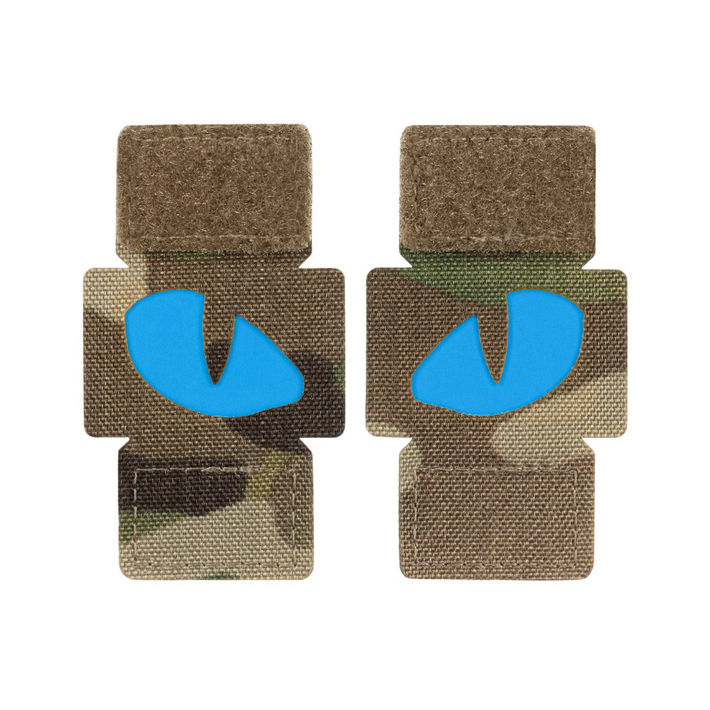 M-Tac patch Tiger Eyes Laser Cut (par) Ranger Green/Blue/GID