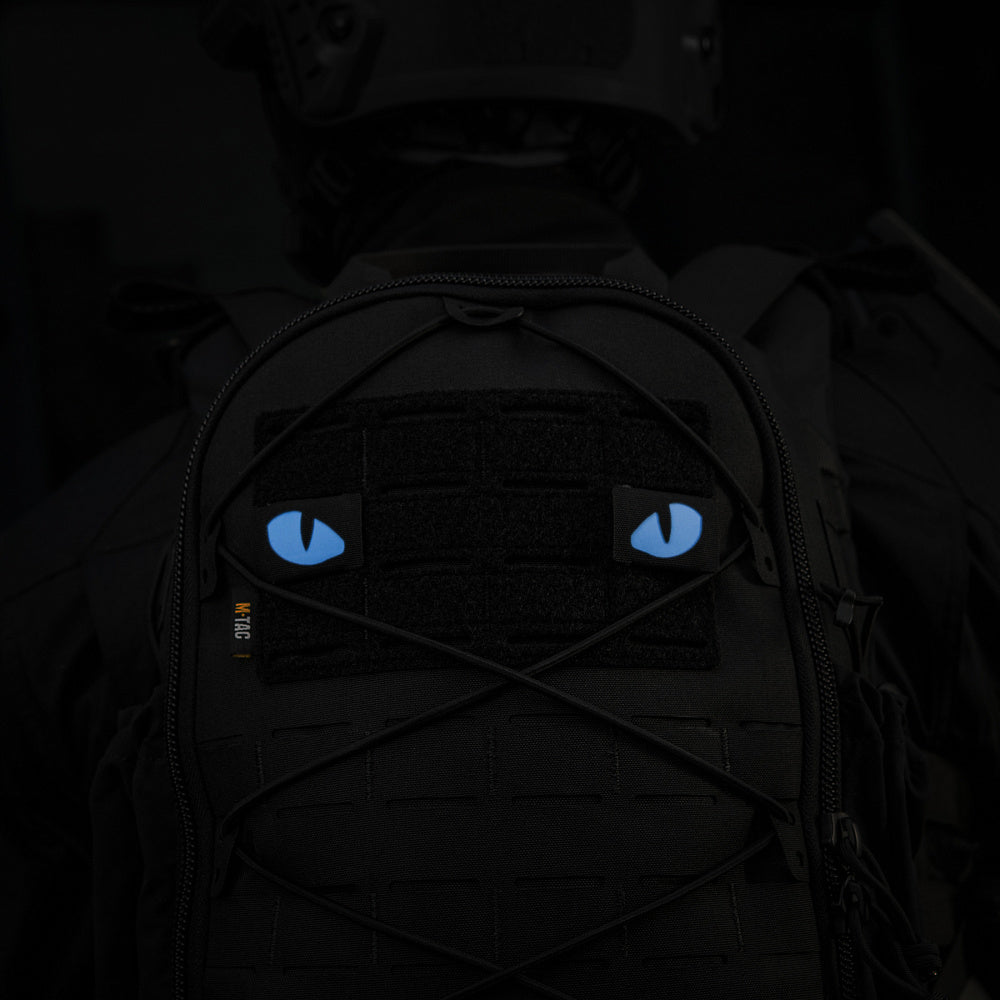 M-Tac patch Tiger Eyes Laser Cut (par) Ranger Green/Blue/GID