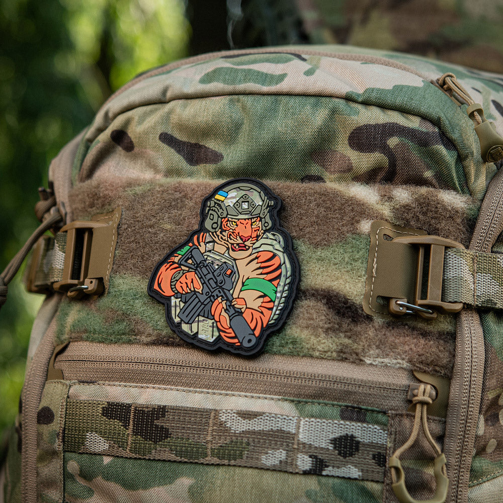 M-Tac patch Tiger Green tejp PVC