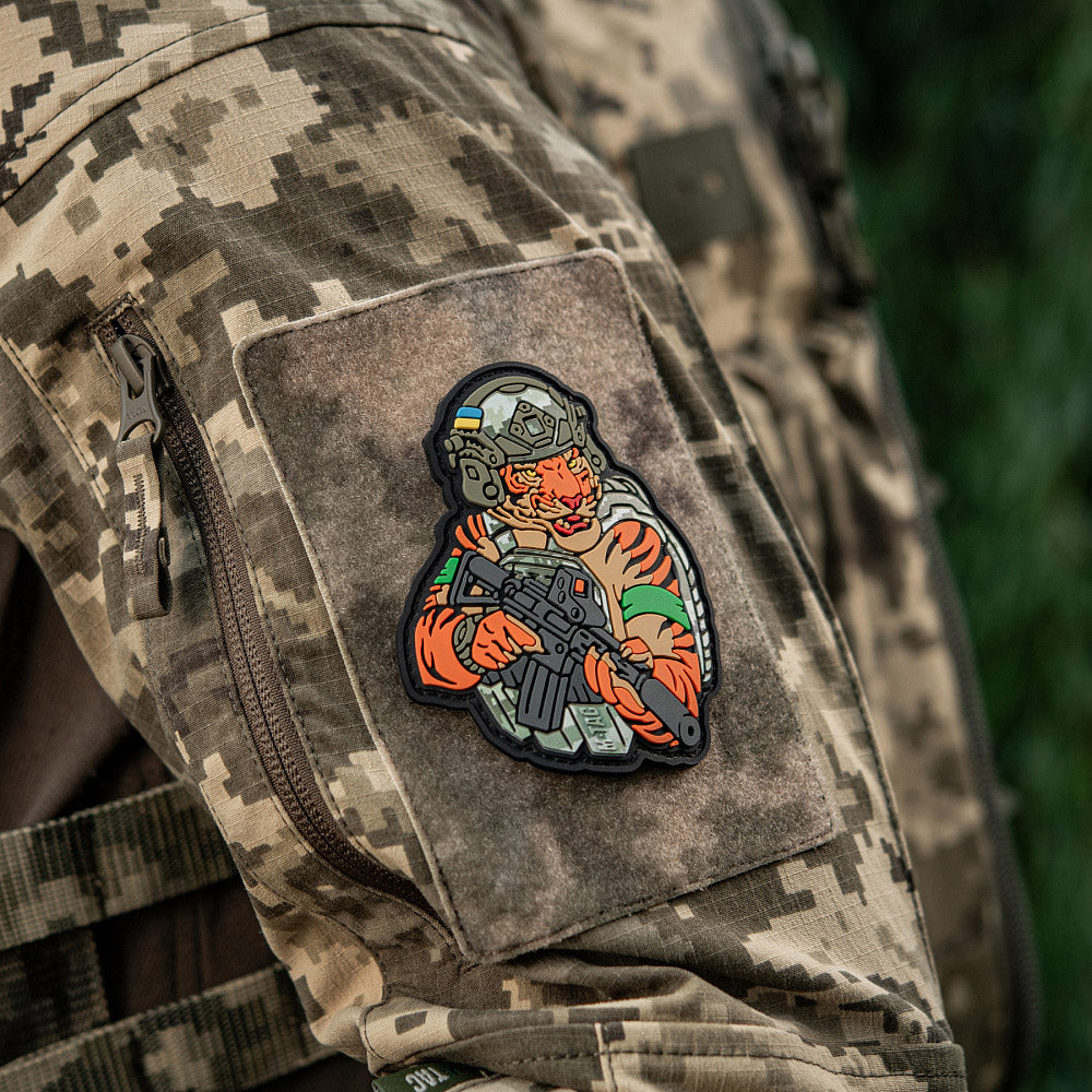 M-Tac patch Tiger Green tejp PVC