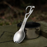M-Tac Spork bestickset med en karbinhake