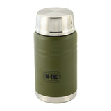 M-Tac Stainless 750 ml Thermos with folding spoon Olive