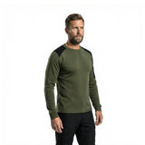 Marselis - Merino Crew Neck Trøje // Olivengrøn-2-XtraGrej