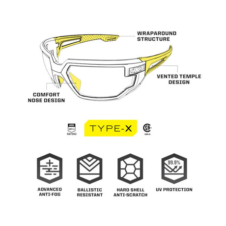 Mechanix Wear - Type X Smoke Briller (Mørkt Glas)-5-XtraGrej