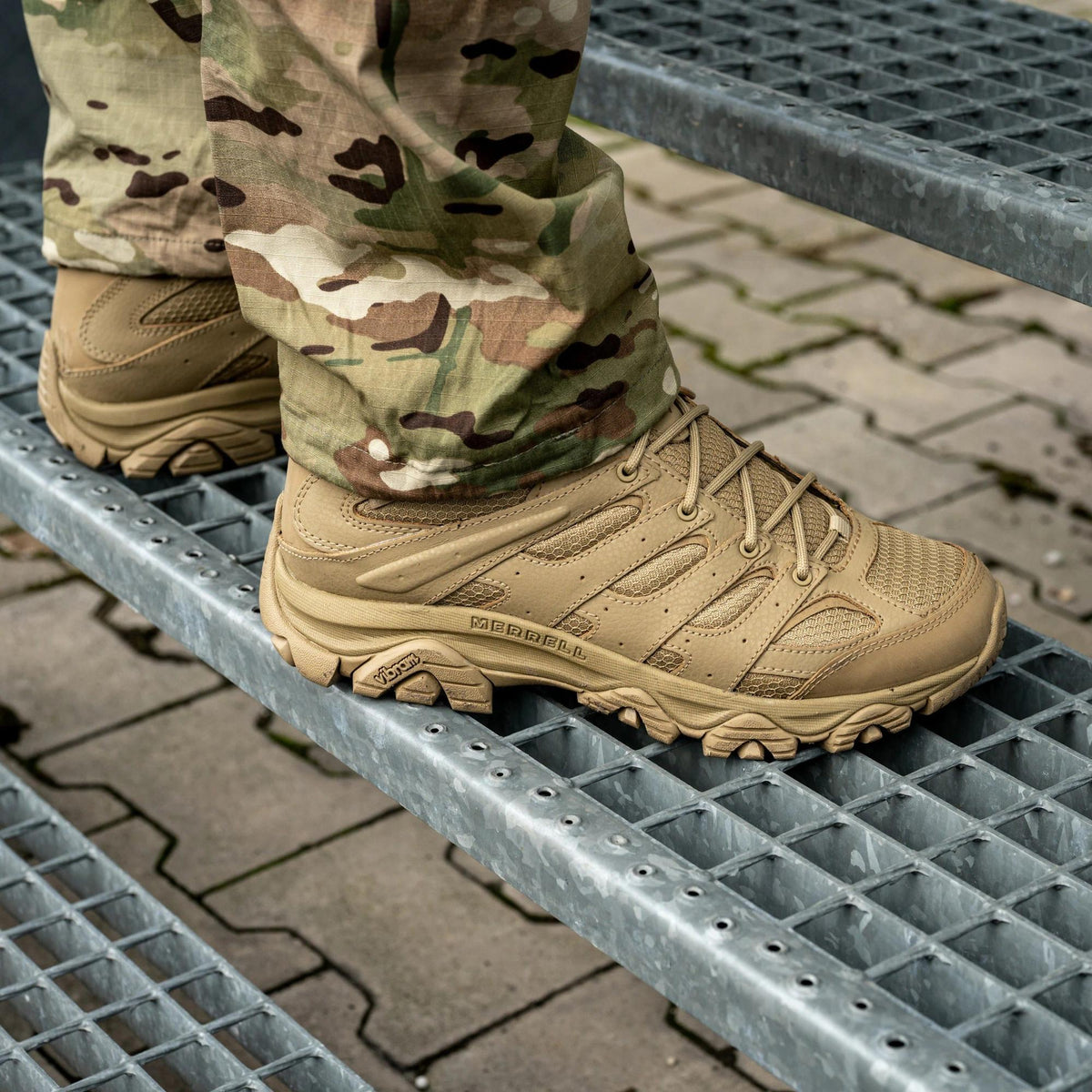 Merrell - Moab 3 Mid Tactical WP Unisex Vandrestøvler // Dark Coyote-7-XtraGrej