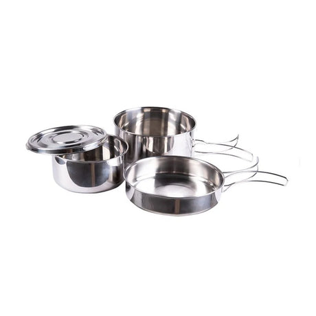 Mil-Tec - Cook Set Rustfrit 4 Dele-1-XtraGrej